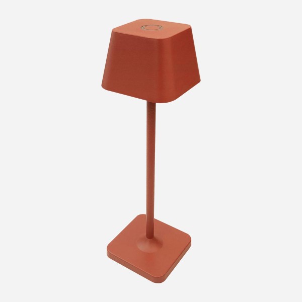 dimmbare Akku-Tischlampe in rotbraun mit Farbwechselfunktion, inkl. Ladebasis TL2 erb