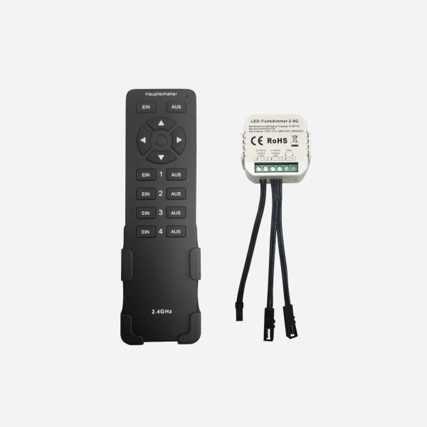 12-36VDC LED-Universal Minidimmer max. 360W dimmbar mit FB, Bedienpanel, APP, Lichttaster (Push-Funk